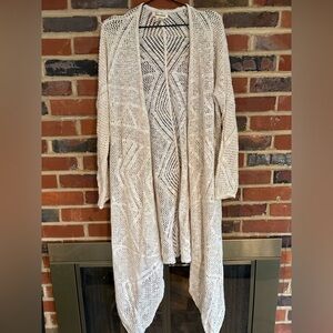 Billabong Cream Geometric Knit Cardigan